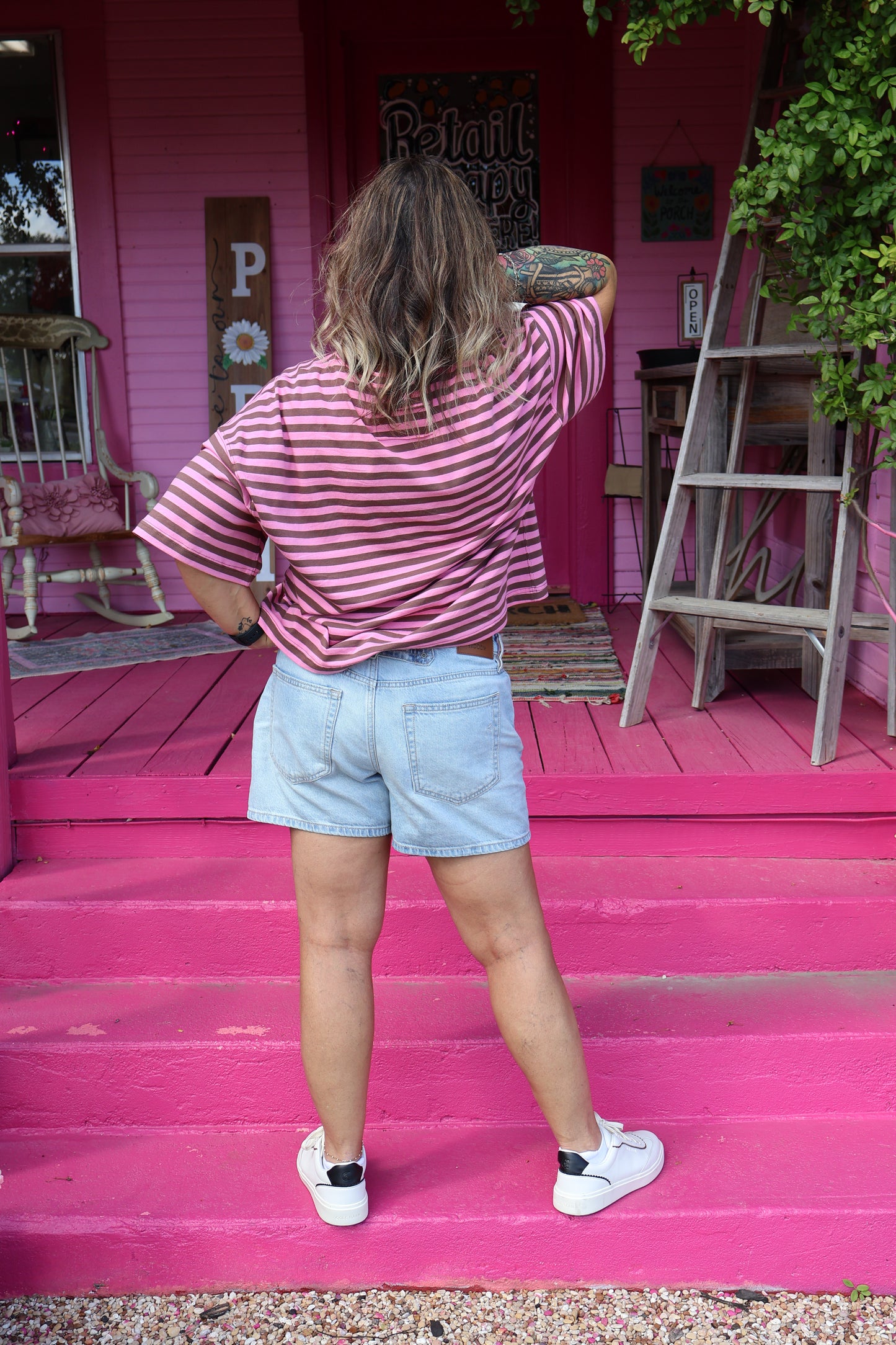 Boyfriend Stripe Top