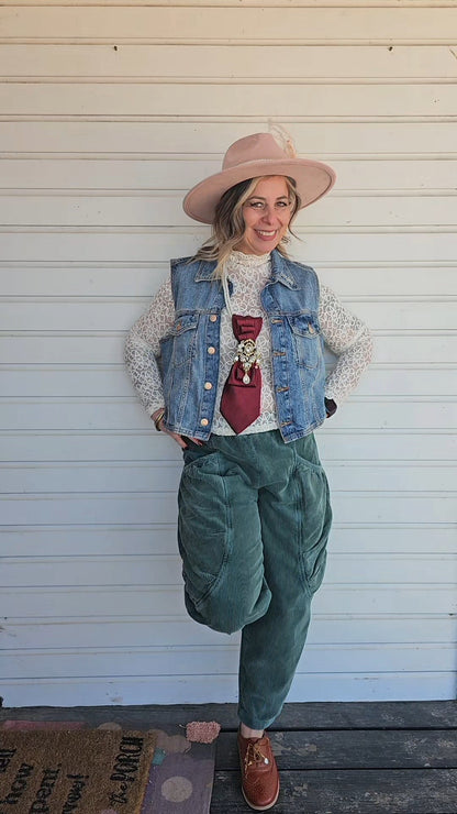 Pine Green Corduroy Pants