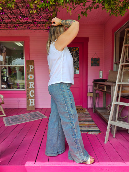 Linen Sleeveless Top