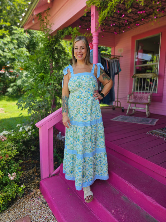 Blue Floral Dress
