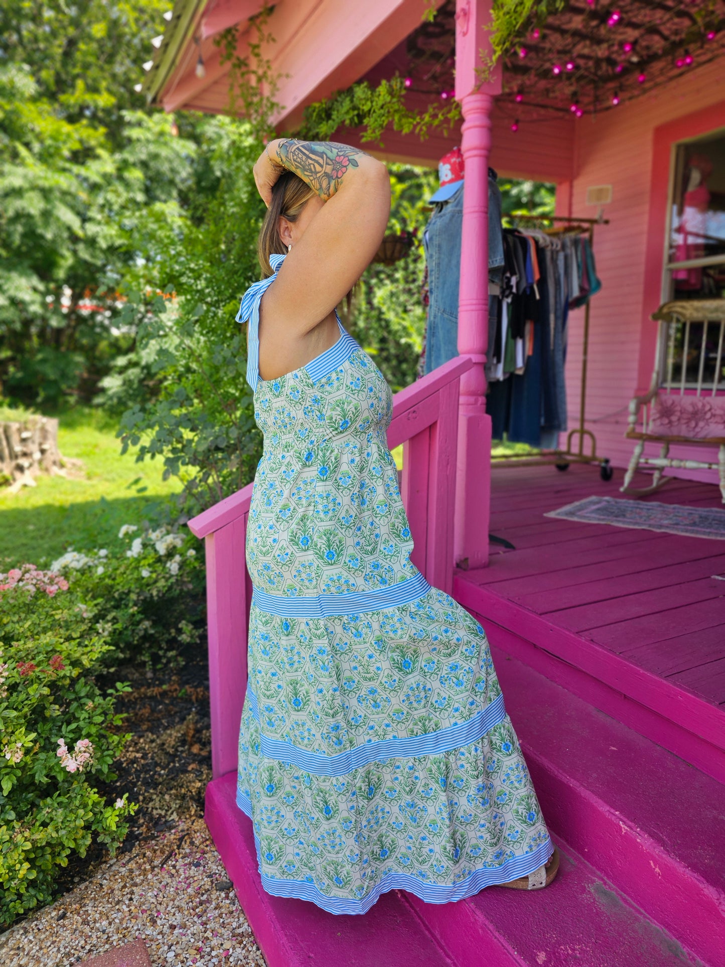 Blue Floral Dress