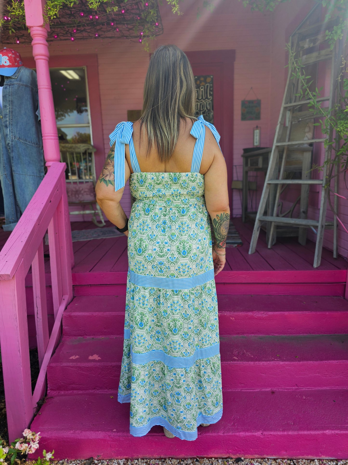 Blue Floral Dress
