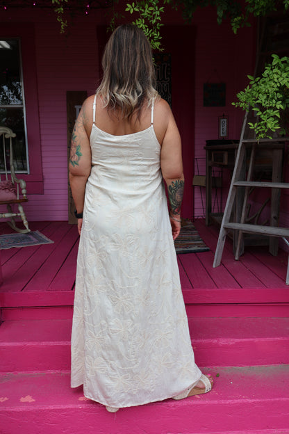 Embroidered Maxi Dress