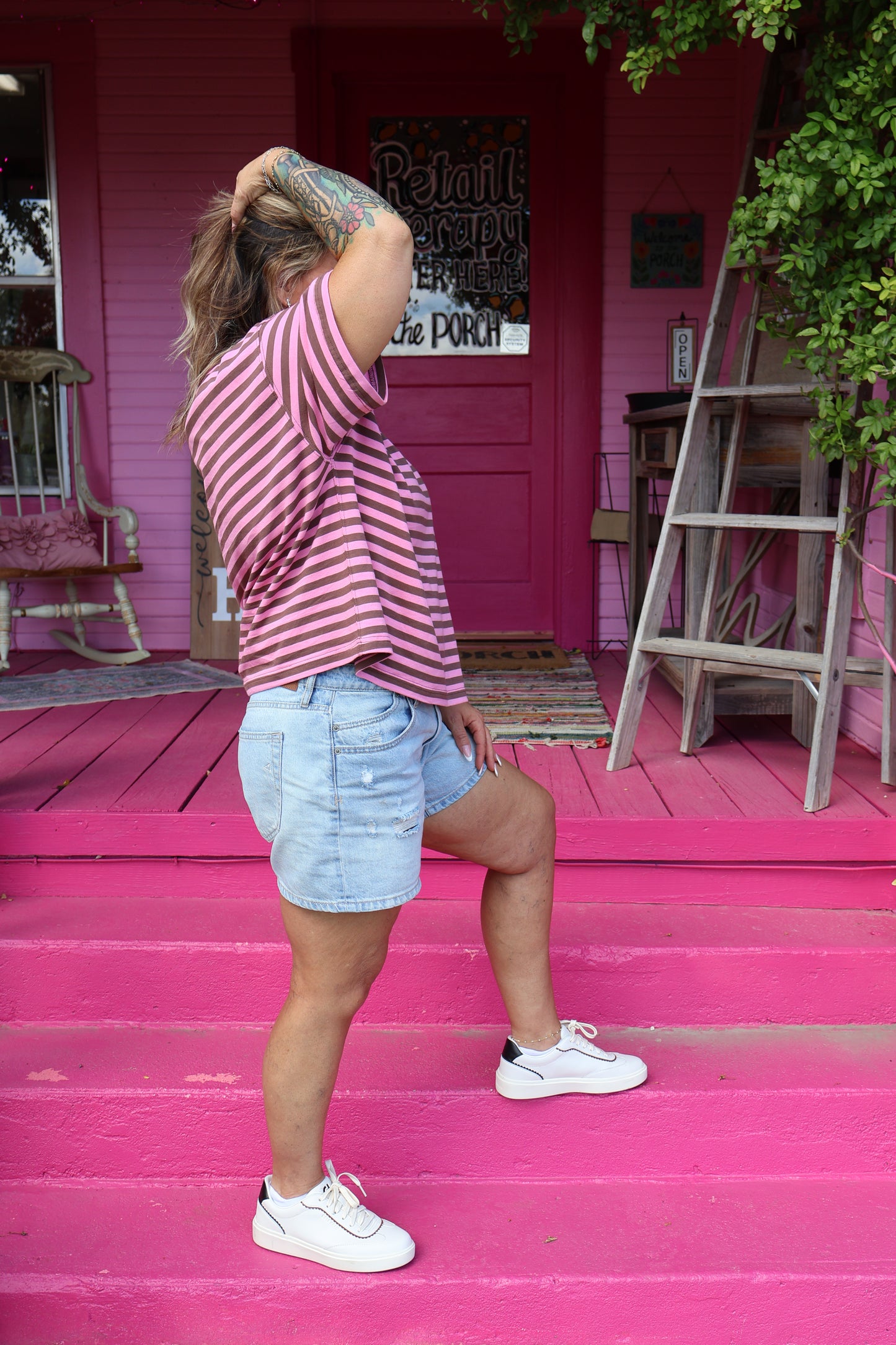 Boyfriend Stripe Top