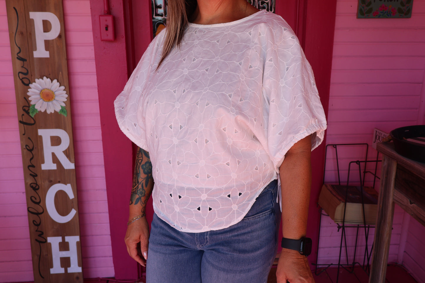 Eyelet Blouse