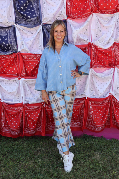 PLAID PANTS