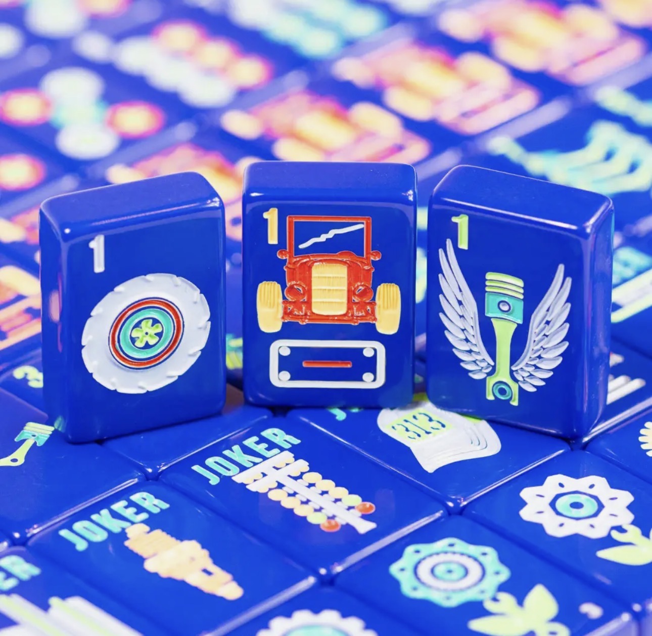 Mahjong Tile Set Crystal Prism/ Motor Series