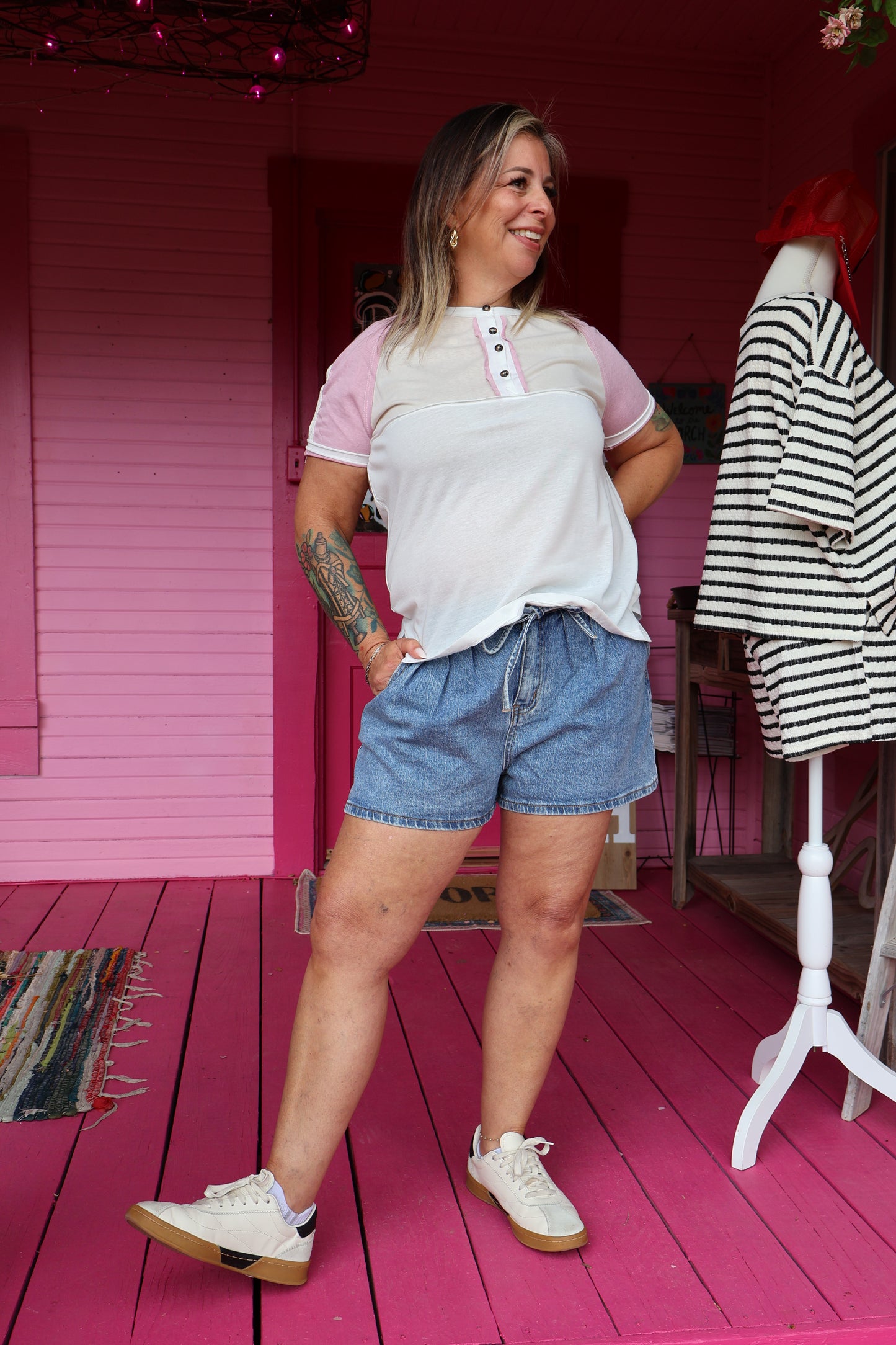 Lace Trim Top
