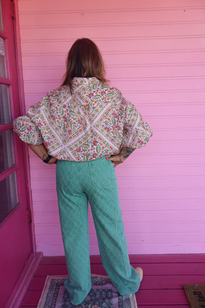 Ivory Floral Shirt